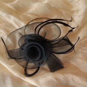 Elegant Black Fascinator Hat